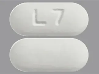 Pill L7 White Capsule/Oblong is Hydroxychloroquine Sulfate