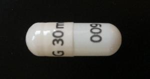 Pill G 30mg 009 White Capsule/Oblong is Dexmethylphenidate Hydrochloride Extended-Release