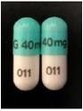 Dexmethylphenidate hydrochloride extended-release 40 mg G 40mg 011