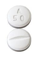 Metoprolol succinate extended-release 50 mg A50