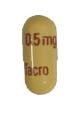 Pill 0.5 mg Tacro Yellow Capsule/Oblong is Tacrolimus