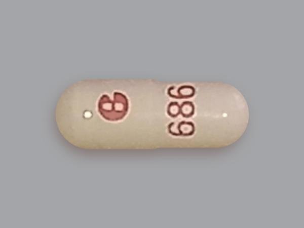 Pill G 686 White Capsule/Oblong is Tacrolimus