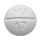 Pill MA 17 White Round is Aminocaproic Acid