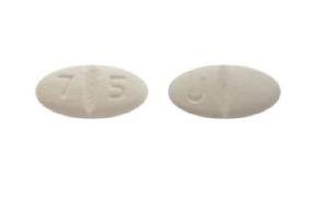 Pill J 7 5 White Oval is Metoprolol Succinate Extended-Release