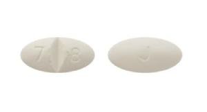 Pill J 7 8 White Elliptical/Oval is Metoprolol Succinate Extended-Release