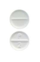 Pill P 2 White Round is Levothyroxine Sodium