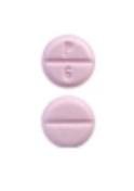 Pill P 6 Pink Round is Levothyroxine Sodium