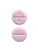 Pill P 6 Pink Round is Levothyroxine Sodium