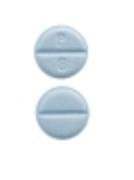 Pill P 8 Blue Round is Levothyroxine Sodium