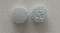 Pill L 49 Blue Round is Metolazone