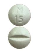 Pill M 15 White Round is Morphine Sulfate