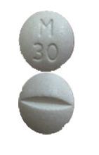 Pill M 30 White Round is Morphine Sulfate