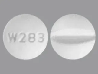 Pill W283 White Round is Methylphenidate Hydrochloride
