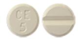 Pill CE 5 White Round is Griseofulvin (Microsize)