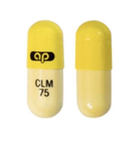 Clomipramine hydrochloride 75 mg ap CLM 75