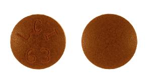 Pill LCI 63 Brown Round is Chlorpromazine Hydrochloride