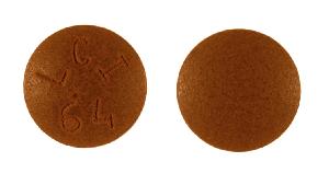 Pill LCI 64 Brown Round is Chlorpromazine Hydrochloride