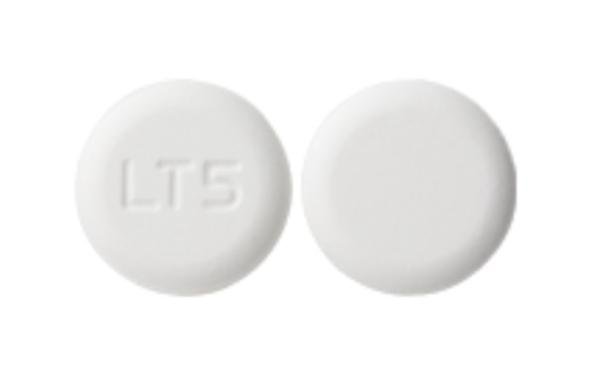 Pill LT5 White Round is Lamotrigine (Orally Disintegrating)