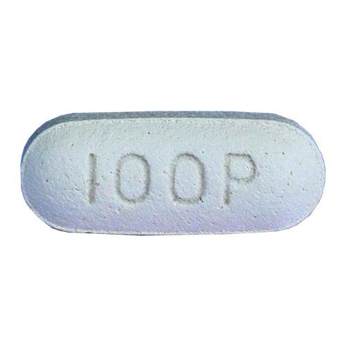 Pill 100P Yellow Capsule/Oblong is Posaconazole Delayed-Release