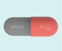 Pill KP415 5612 Gray Capsule/Oblong is Azstarys