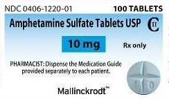 Amphetamine sulfate 10 mg M 1 0