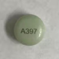 Pill A397 Green Round is Hydrocodone Bitartrate Extended-Release