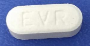 Pill EVR 7.5 White Oval is Everolimus