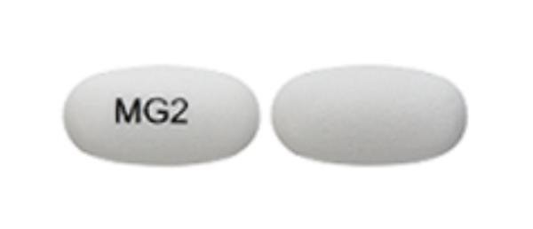 Pill MG2 White Oval is Metformin Hydrochloride Extended-Release