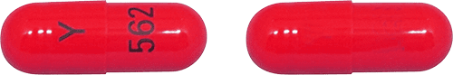 Pill Y 562 Pink Capsule/Oblong is Diltiazem Hydrochloride Extended Release