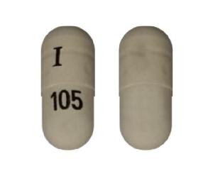 Pill I 105 White Capsule/Oblong is Atomoxetine Hydrochloride