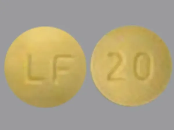 Pill LF 20 Yellow Round is Leflunomide