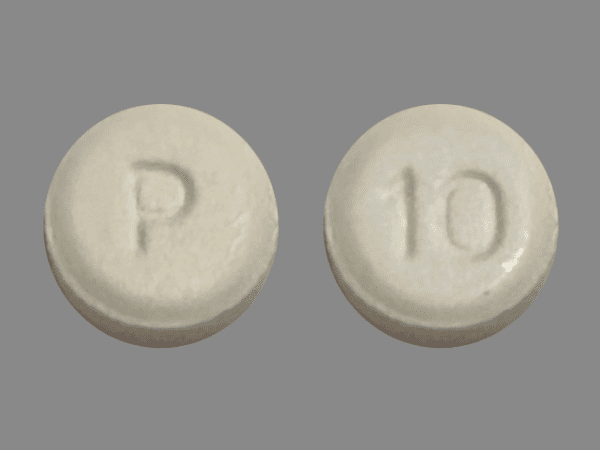 Pill P 10 White Round is Loratadine
