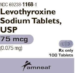 Levothyroxine sodium 75 mcg (0.075 mg) A N L 3