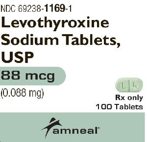 Levothyroxine sodium 88 mcg (0.088 mg) A N L 4