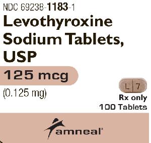 Levothyroxine sodium 125 mcg (0.125 mg) A N L 7