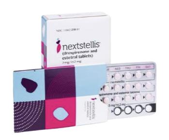 Pill Logo Pink Round is Nextstellis