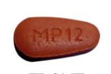 Pill MP 12 Brown Egg-shape is Pregabalin Extended-Release