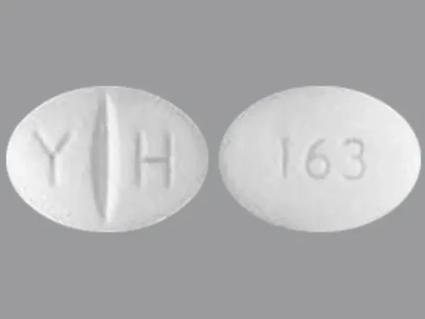 Pill Y H 163 White Oval is Metoprolol Succinate Extended-Release