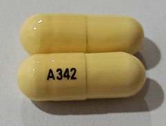 Pill A 342 White Capsule/Oblong is Doxepin Hydrochloride