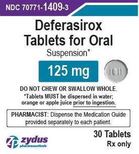 Deferasirox (for oral suspension) 125 mg 1011