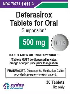 Deferasirox (for oral suspension) 500 mg 1013