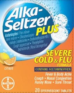 Pill ASP FLU White Round is Alka-Seltzer Plus Severe Cold & Flu Formula (Effervescent)