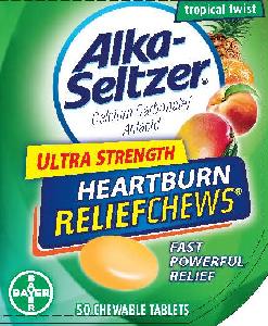 Alka-seltzer ultra strength heartburn reliefchews calcium carbonate 1000 mg U2