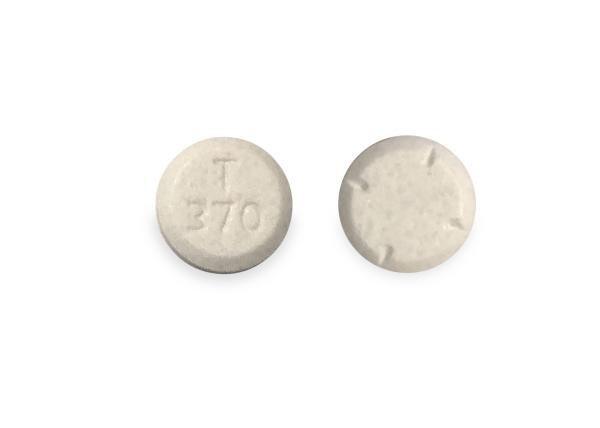 Pill T370 White Round is Amphetamine and Dextroamphetamine