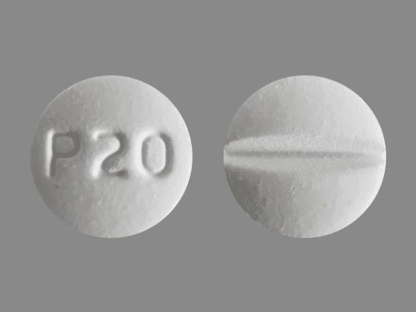 Pill P20 White Round is Prednisone