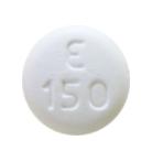 Pill E 150 White Round is Erlotinib Hydrochloride