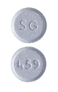 Pill SG 459 Blue Round is Carbidopa and Levodopa