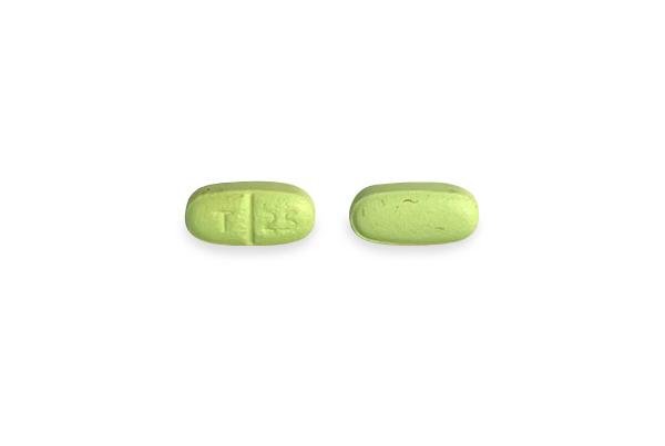 Pill T 25 Green Capsule/Oblong is Sertraline Hydrochloride