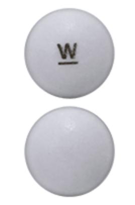 Pill W White Round is Tiopronin