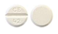 Pill CE 42 White Round is Benztropine Mesylate